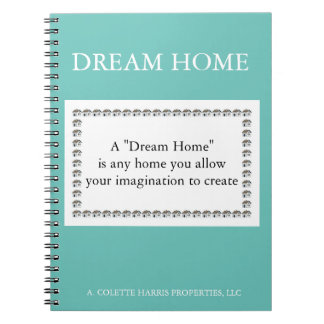Dream Zuhause Quote - Design 1 Notebook Notizblock