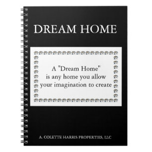 Dream Zuhause Quote - Design 2 Notebook Notizblock