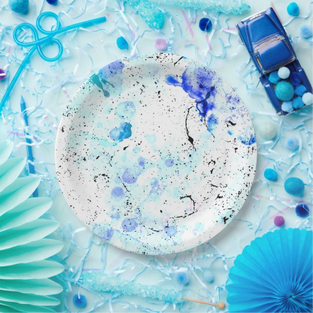 DreamAbstract BlueArt Pappteller (Party)