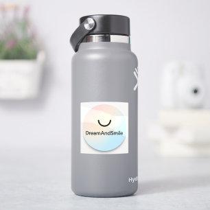 DreamAndSmile Minimalistisches Logo aus rostfreiem Aufkleber