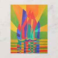 Dreamboat ein kubistischer Junk in Primärfarben