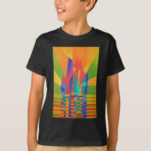 Dreamboat ein kubistischer Junk in Primärfarben T-Shirt