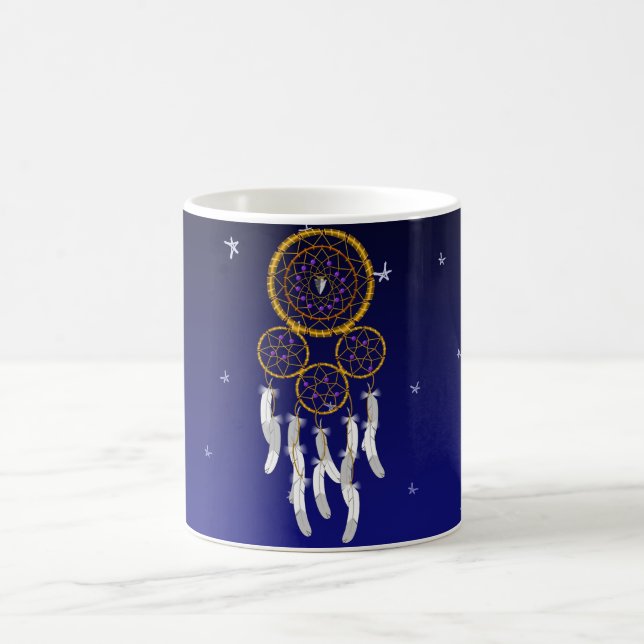 Dreamcatcher--Amethyst Kaffeetasse (Mittel)