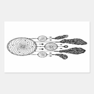 Dreamcatcher - Aufkleber (weiß)