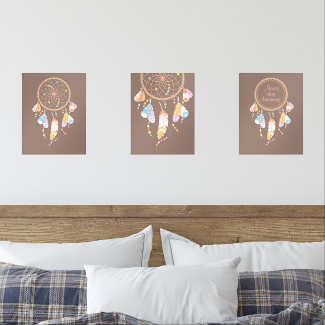 Dreamcatcher de Boho Tribal sur l'ensemble Brown d (Chambre à coucher)