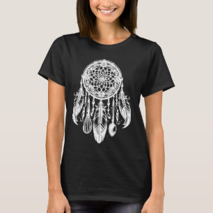 Dreamcatcher Design mit Federn für Bohemische Des T-Shirt