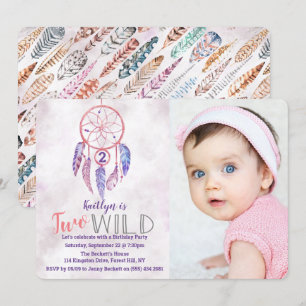 Dreamcatcher Deux photos sauvages Invitations d'an