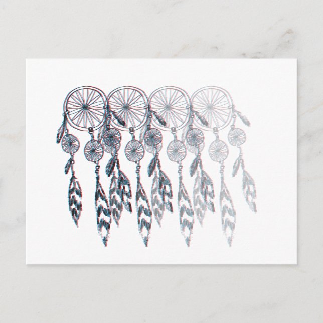 Dreamcatcher Fade Postkarte (Vorderseite)