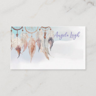 Dreamcatcher, Feather, Business Cards für den nati Visitenkarte