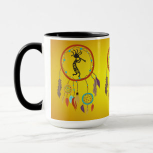 Dreamcatcher feathers Kokopelli Tasse