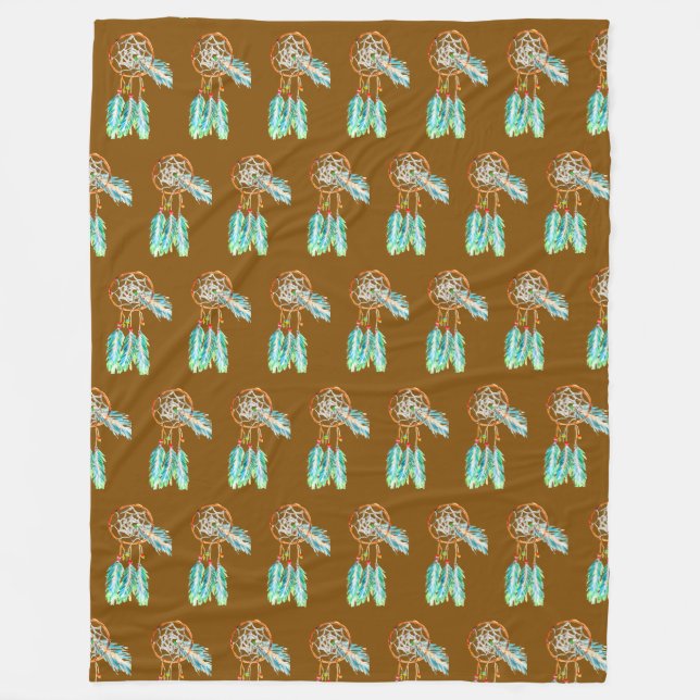 Dreamcatcher Fleecedecke (Vorderseite)