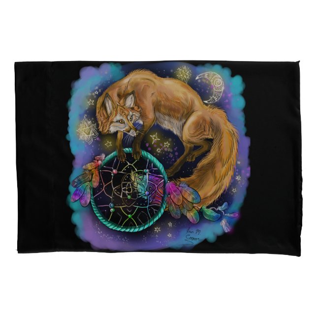 Dreamcatcher Fox Kissenbezug (Vorderseite)
