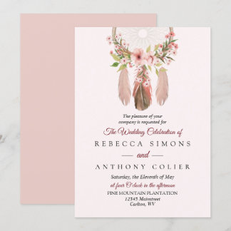 Dreamcatcher | Gewohnte Hochzeitseinladungen Einladung