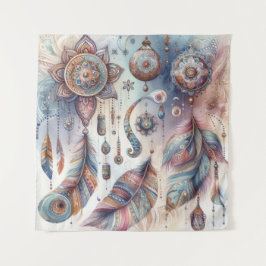 Dreamcatcher in einem Bohemischen Thema Wandteppich