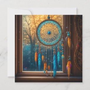 Dreamcatcher in Windows-Herbstlauben