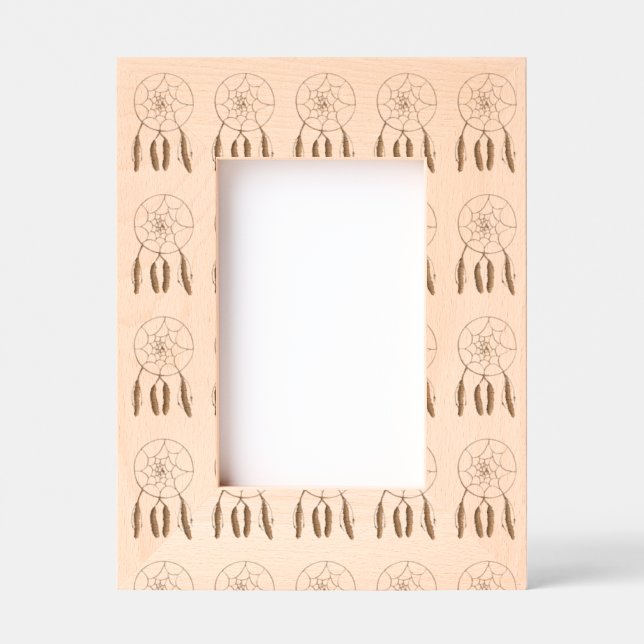 Dreamcatcher Laser Etted Picture Frame Geätzte Rahmen (Vorderseite)