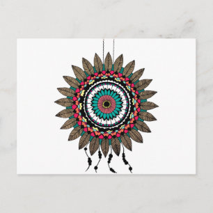 Dreamcatcher Mandala Postkarte