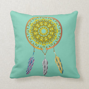 Dreamcatcher mit Federn Kissen