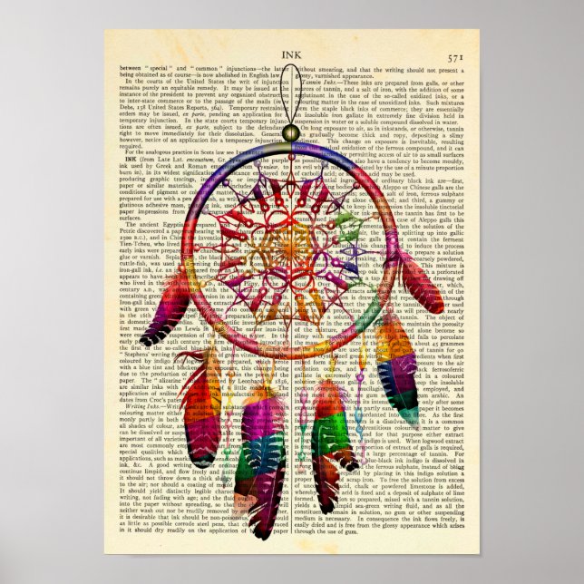 Dreamcatcher Native American Spiritual Poster (Vorne)