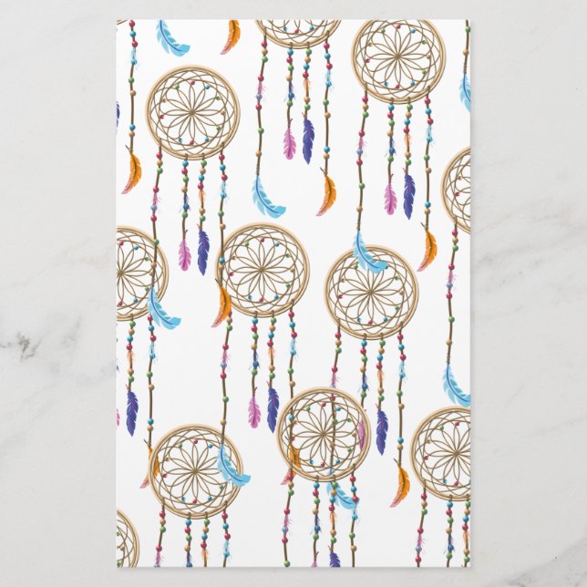 Dreamcatcher Pattern Briefpapier (Vorderseite)