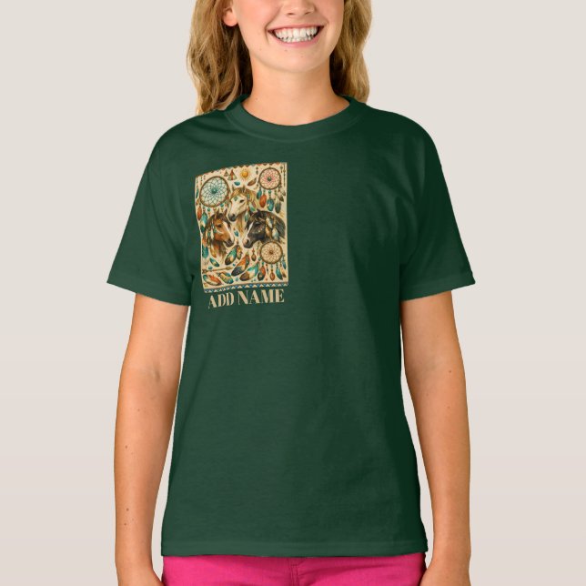 Dreamcatcher-Ponys T-Shirt (Vorderseite)