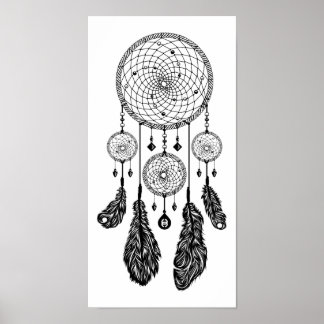 Dreamcatcher - Poster (weiß)