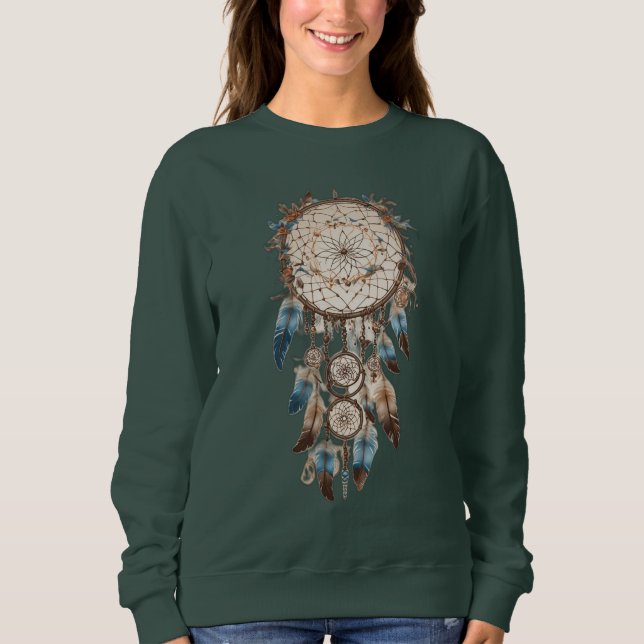 Dreamcatcher Serenity: Entwurf symbolischer T - Sh Sweatshirt (Vorderseite)