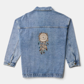 Dreamcatcher Serenity: Symbolisches Design Jeansjacke