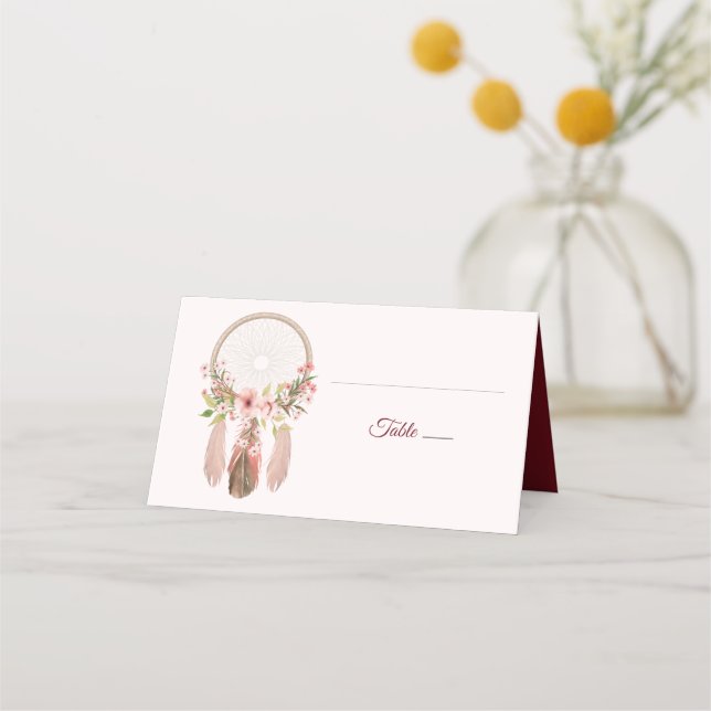 Dreamcatcher | Shabby Chic Réception Cartes de Pla (Devant)