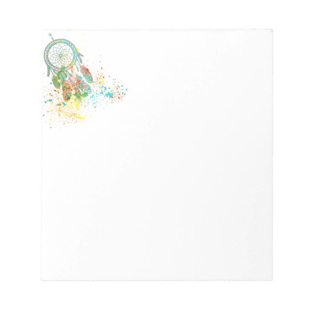 Dreamcatcher-Spritzer Notizblock (Vorderseite)
