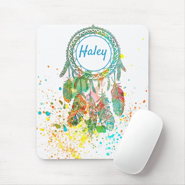 Dreamcatcher Spritzer personalisiert Mousepad (Mit Mouse)