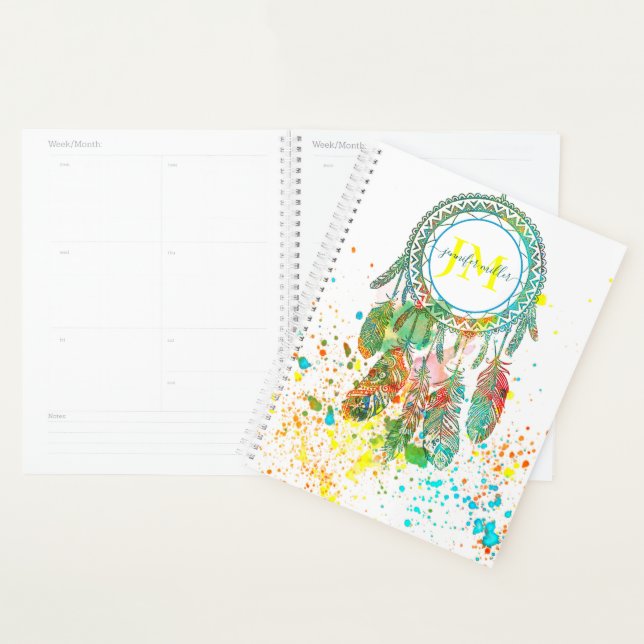 Dreamcatcher Spritzer personalisierter Planer (Anzeige)