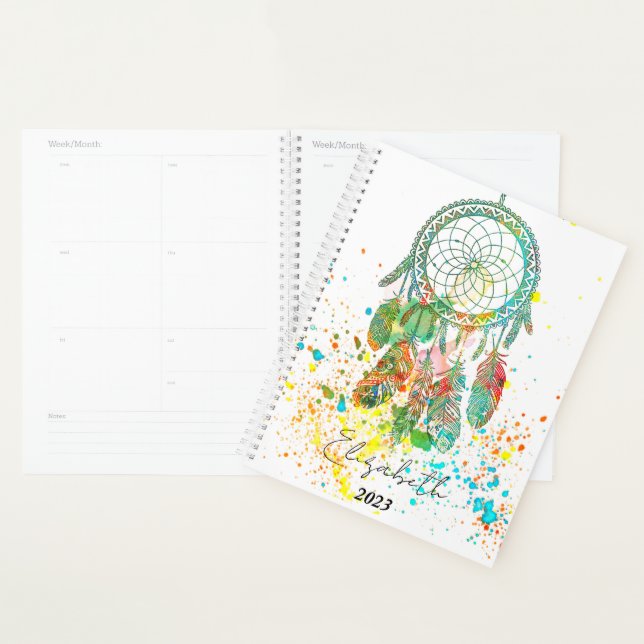 Dreamcatcher Spritzer personalisierter Planer (Anzeige)
