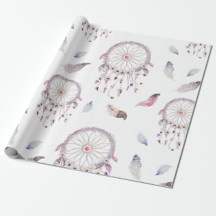 Dreamcatchers et papier d'emballage cadeau de