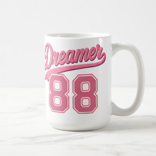Dreamer 88 Stylish Script Design Kaffeetasse