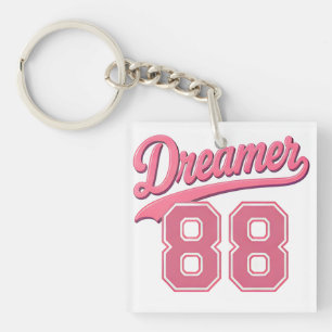 Dreamer 88 Stylish Script Design Schlüsselanhänger