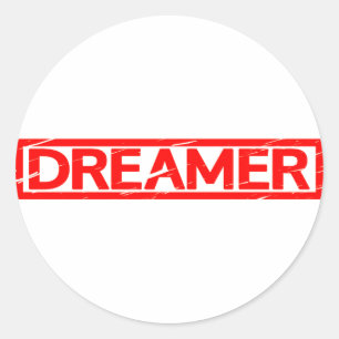 Dreamer Briefmarke Runder Aufkleber