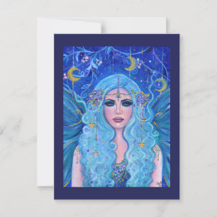 Dreamer Fee mit goldenen Akzenten von Renee Lavoie Postkarte