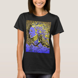 "Dreamer Girl" im Lila Blue Gold Design T-Shirt
