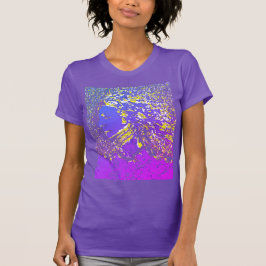 "Dreamer Girl" in Magenta Lila-blau-goldenes Desig T-Shirt