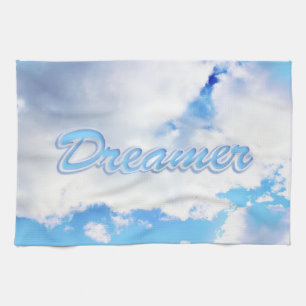 Dreamer Puffy weiße Wolken und Blue Sky Küchentuch