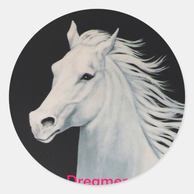 Dreamer Runder Aufkleber (Vorderseite)
