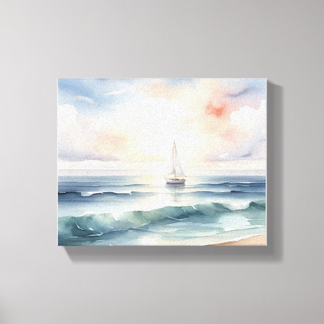 Dreamer Wasserfarbeneffekt Stretchierte Canvas Pri Leinwanddruck (Vorderseite)
