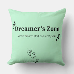 Dreamer-Zone-Kissen-Kissen Minimalistische Pastel Kissen