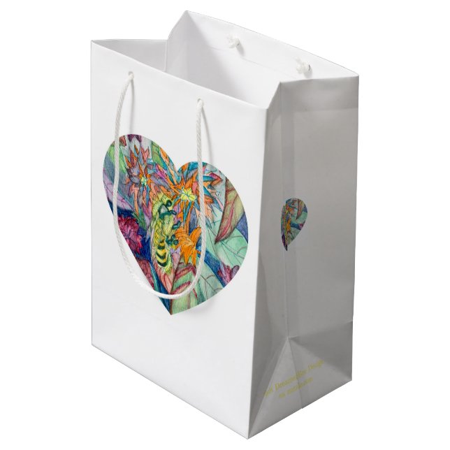 DreamerBee Mittlere Geschenktüte (Rückseite Schrägansicht)