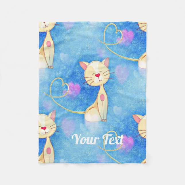 Dreaming Cat Fleecedecke (Vorderseite)