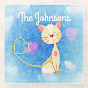 Dreaming Cat Glasuntersetzer