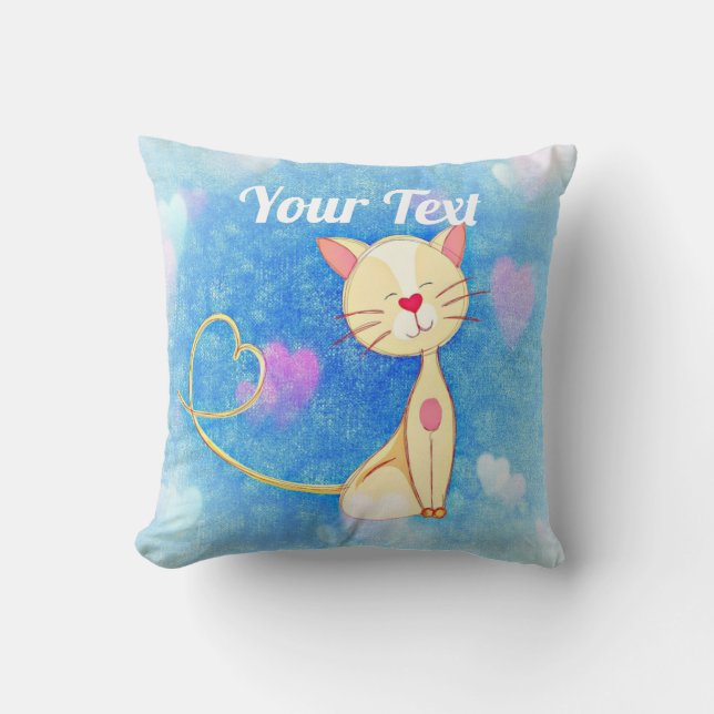 Dreaming Cat Kissen (Vorderseite)