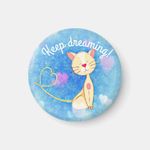 Dreaming Cat Magnet