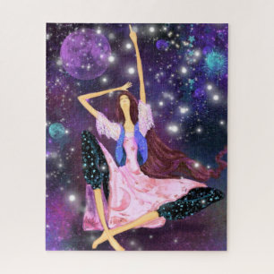 Dreaming Girl Fantasy Jigsaw Puzzle Malerei